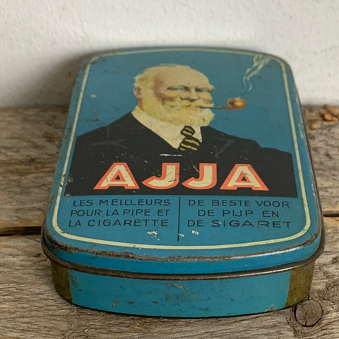 Vintage Zigaretten Pfeifen Tabak Blechdose Ajja