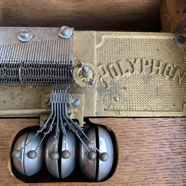 Jugendstil Polyphon Symphonion mit Glockenspiel