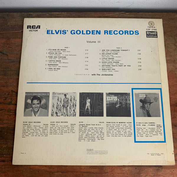 LP Elvis Golden Records Volume 3