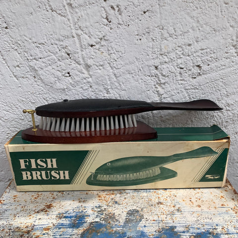 Vintage Kleiderbürste Schuhanzieher Fish Brush