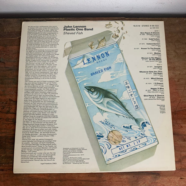 LP Shaved Fish Lennon Plastic Ono Band