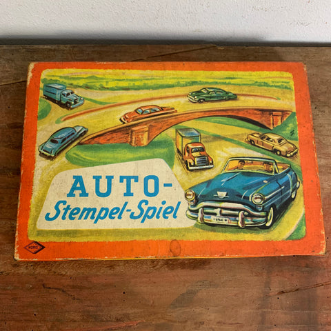 Vintage Auto Stempel Spiel von Noris