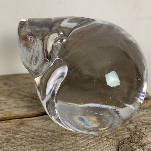 Lead Crystal Glas Katze von Goebel