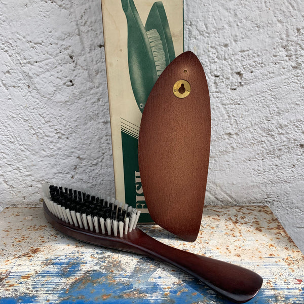 Vintage Kleiderbürste Schuhanzieher Fish Brush