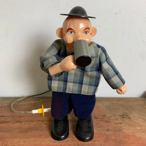 Vintage DDR Spielzeug Clown mit Bierkrug VEB Sonni
