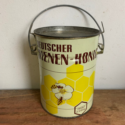 Vintage Bienenhonig Blechdose Eimer