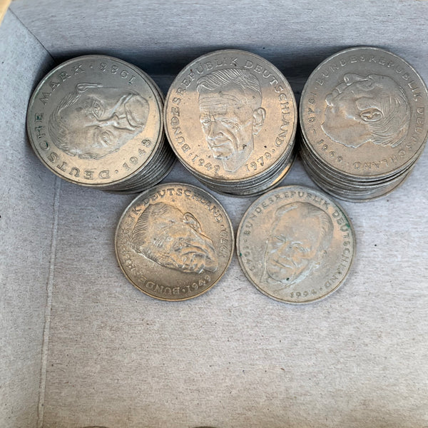 2 DM Münzen 32 Stück