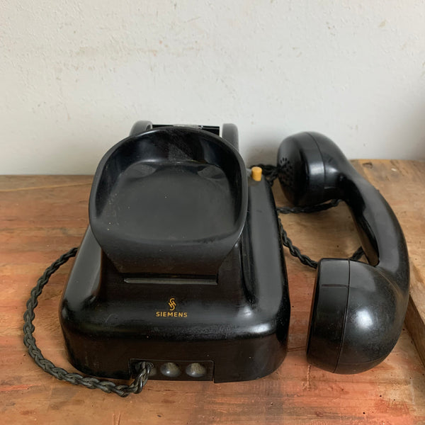 Vintage Walzentelefon Trommelwähler von Siemens und Halske