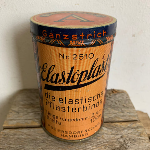 Vintage Blechdose Elastoplast die elastische Plasterbinde