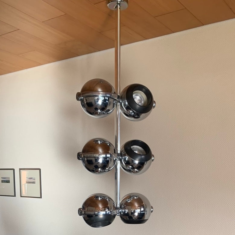 Space Age Kugel Deckenlampe von Terence Conran für Erco