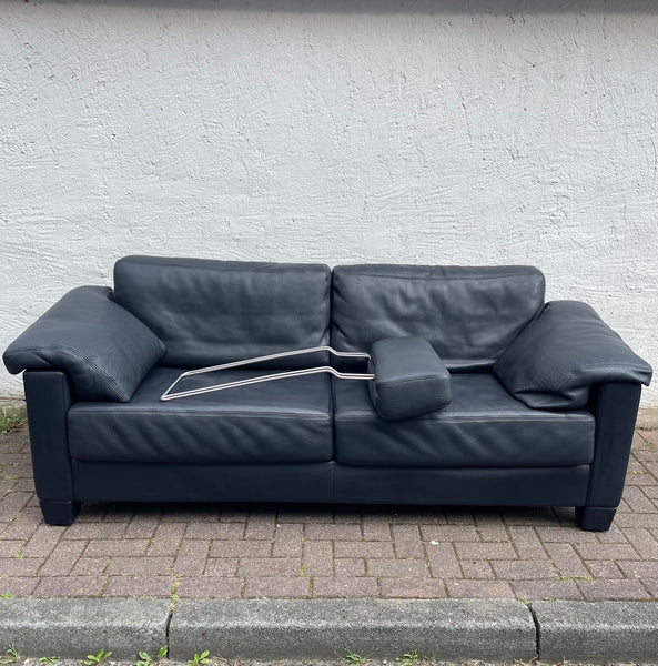 Dreisitzer Sofa DS 17 von de Sede dunkelblau