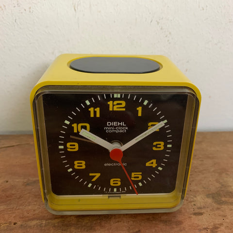 Vintage Wecker Mini Clock Compact von Diehl
