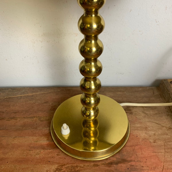 Vintage goldfarbene Tisch Stehlampe