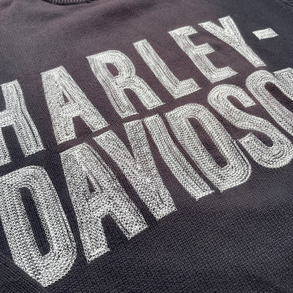 Harley Davidson Knit Sweater Vintage