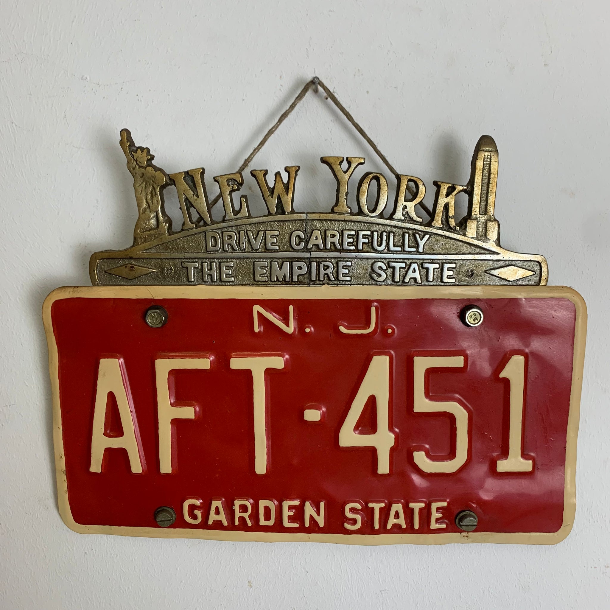 Mid Century Nummernschild New York