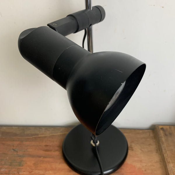 Vintage Schreibtischlampe Spot von Hustadt Leuchten schwarz