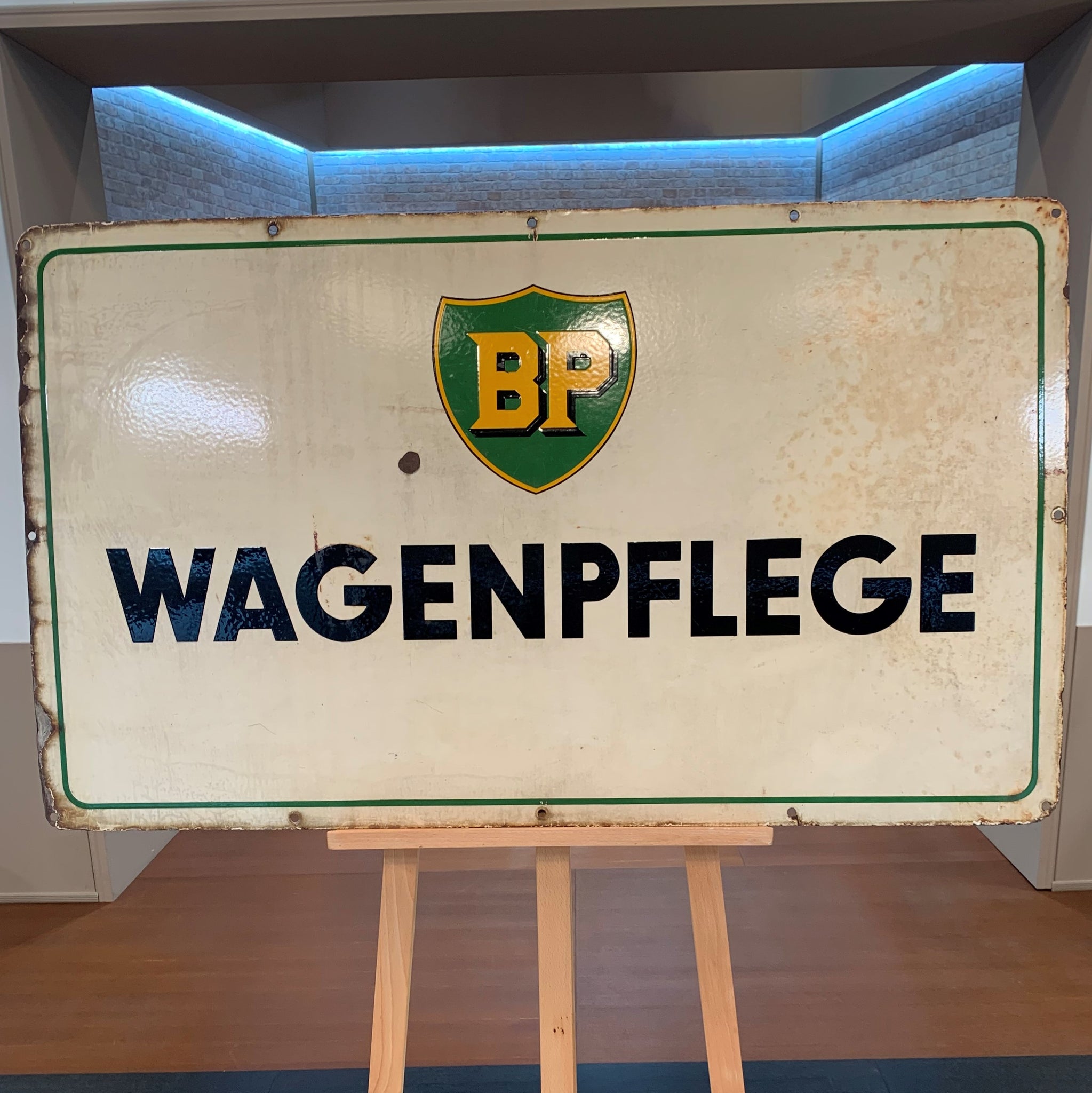 BP (Wagenpflege) Emailleschild