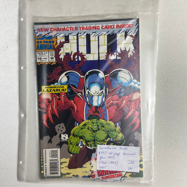 Incredible Hulk #19 P 1993 - Marvel Comics