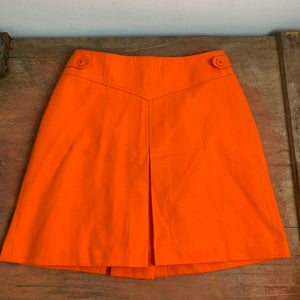 70er Jahre Minirock in orange