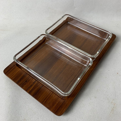 Vintage Mid Century Danish Design Wooden Tray