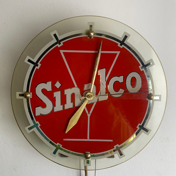 50er Jahre Sinalco Uhr beleuchtet