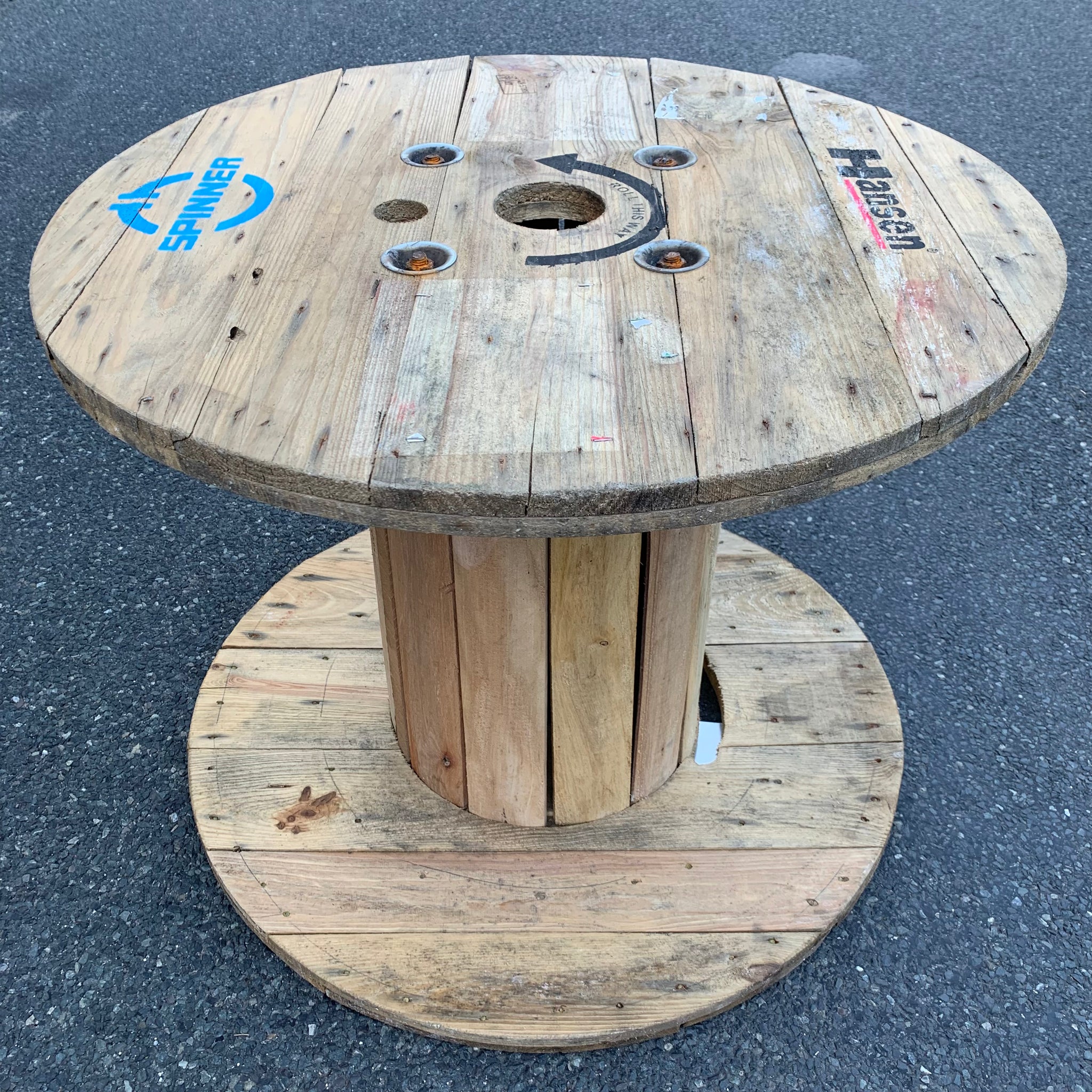Kabeltrommel aus Holz – Trödelfuchs Vintage Shop