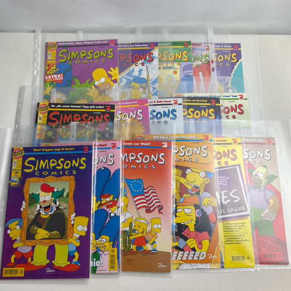 Simpsons Comics mit Signatur von Phil Ortiz Heft 1 bis 26