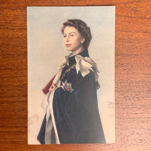 Vintage Postkarte Queen Elisabeth II
