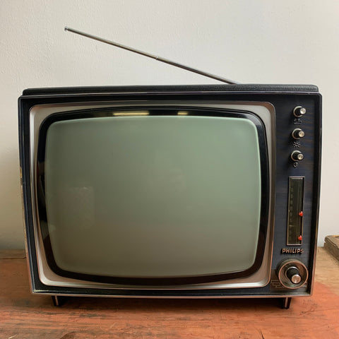 Vintage Fernseher Philips in Holzoptik