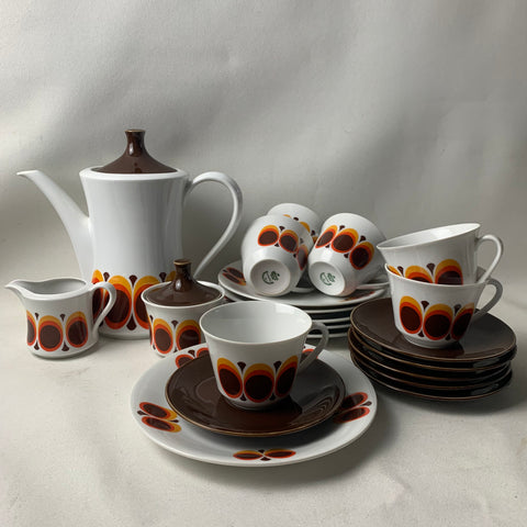 Vintage Kaffeeservice von Seltmann Weiden für 6 Personen