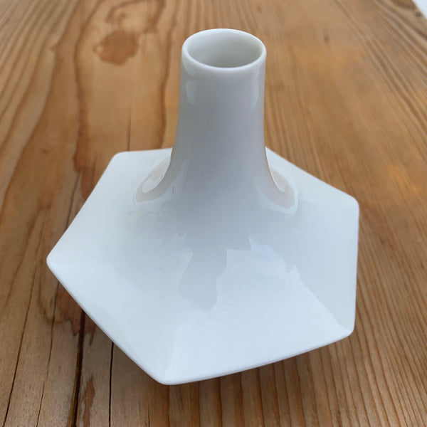 Weiße Space Age Vase von Fürstenberg