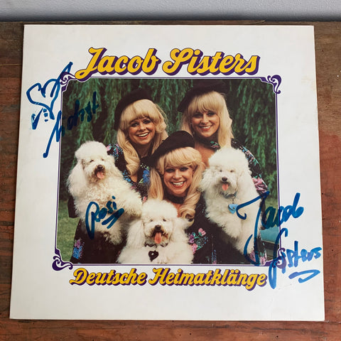 Autogramm auf LP Rosi von den Jacob Sisters