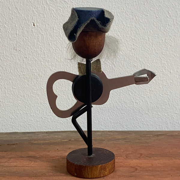 Vintage Teakholz Figur als Halter für Flaschenöffner