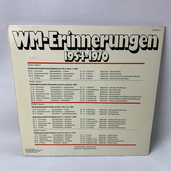 Doppel LP WM Erinnerungen 1954-1970 signiert von Fritz Walter