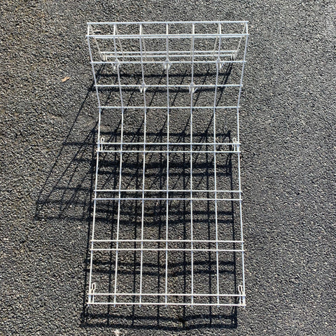 Vintage Draht Gitter Garderobe im Sting Design Weiß