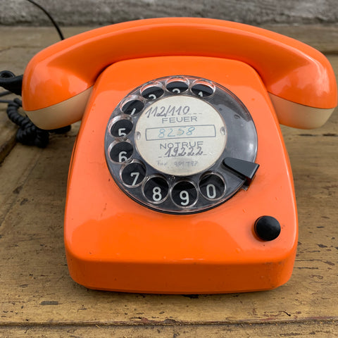 Vintage Telefon FeTAp 612-2 in orange