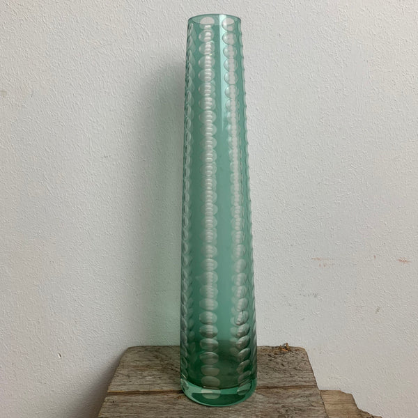 Vintage Kristallglas Stangenvase