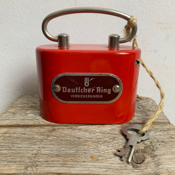 Vintage Spardose Deutscher Ring Versicherung