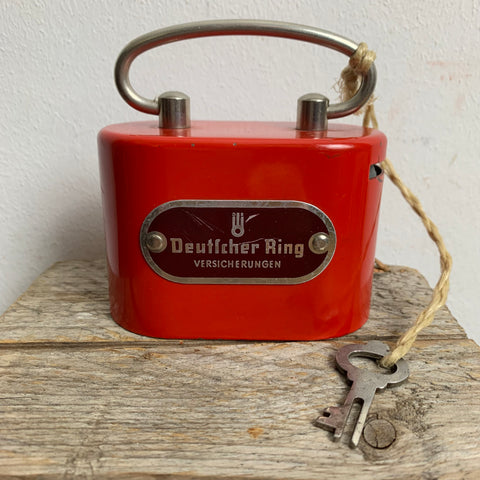 Vintage Spardose Deutscher Ring Versicherung