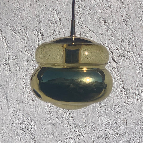 Goldene Deckenlampe - magisches Auge - von Peill und Putzler