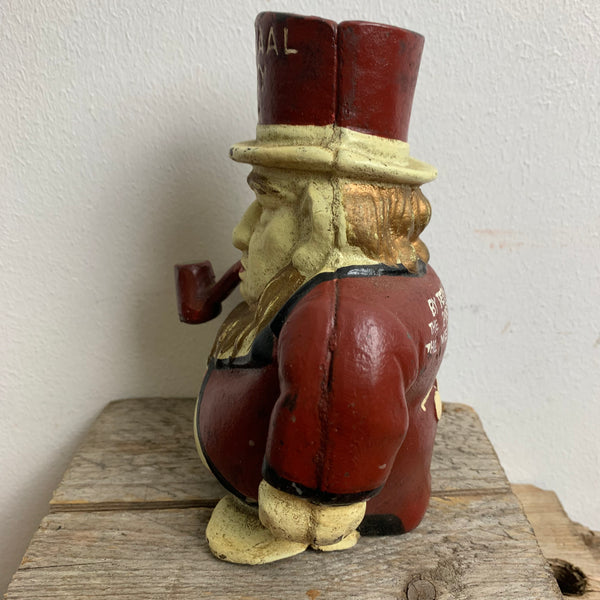 Antike mechanische Spardose Transvaal Money Box Spardose