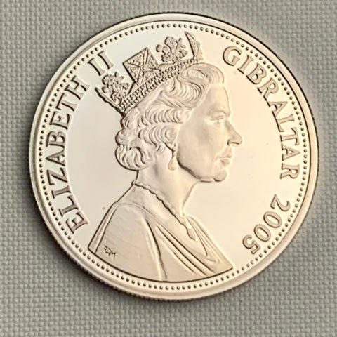Silbermünze 2005 Gibraltar Olympic Games Return to Athens Canada 5 Pounds