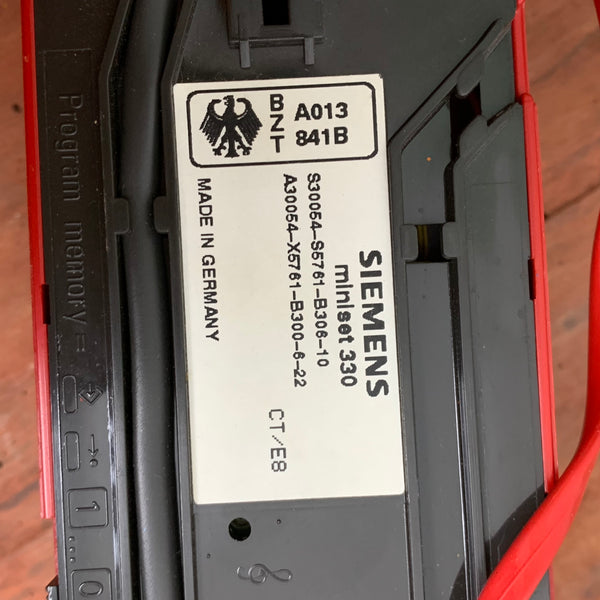 Rotes Tasten Telefon Miniset 330 von Siemens