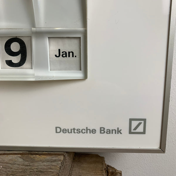Vintage Drehkalender der Deutschen Bank