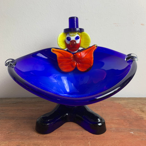 Vintage Murano Clown Schale