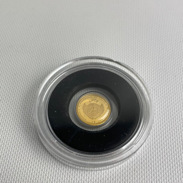 1 Gold Dollar Münze John F. Kennedy Staatswappen Palau