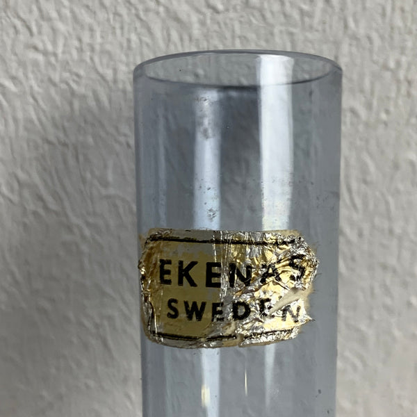 Vintage Bubble Glas Vase von Ekenäs Sweden