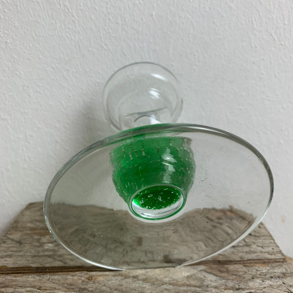 Vintage Bubble Glas Kerzenständer