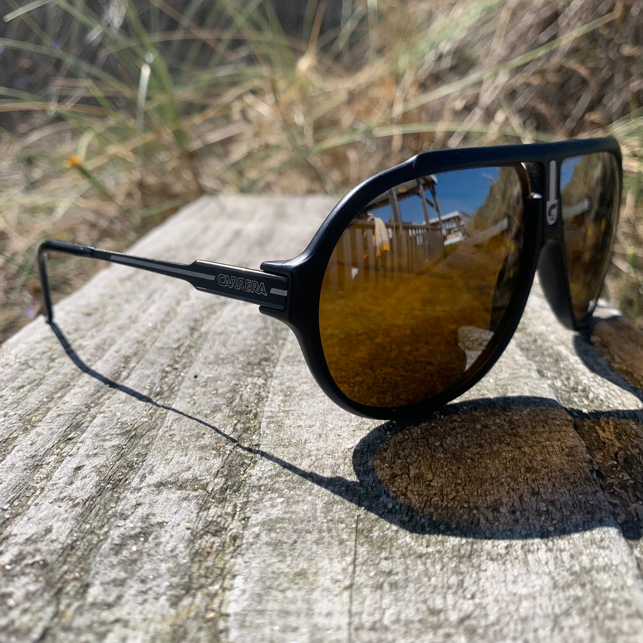 Vintage Sonnenbrille Carrera matt schwarz