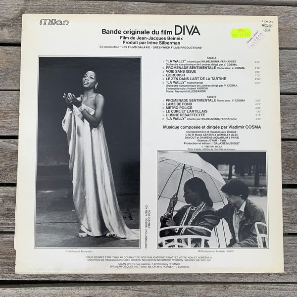 LP Diva Bande Originale du Film